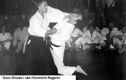 Gozo Shioda i uke Hiromichi Nagano